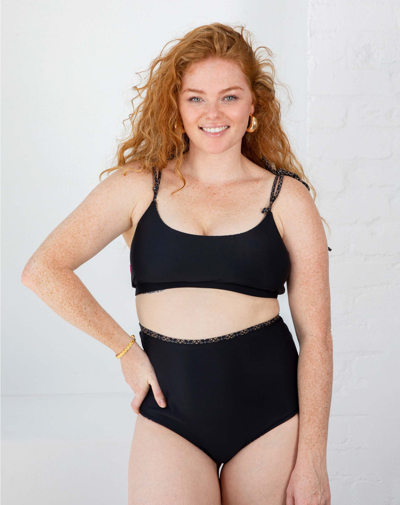 Evolve Crop Bikini Top, Reversible Multi-way Swimsuit Top - B&B Swim Australia